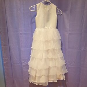 Elegant Layered Kids Dress For Flower Girl Or First Communion